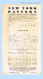 New York 825: 1950s Uncut Misses Designer Dress Sz 34 B Vintage Sewing Pattern