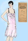 Pictorial Review 3095: 1930s Misses Combination Teddy Sz 34 B Vintage Sewing Pattern