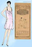 Pictorial Review 3095: 1930s Misses Combination Teddy Sz 34 B Vintage Sewing Pattern
