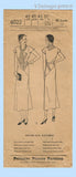Pictorial Review 6022: 1930s Chic Uncut Misses Dress Sz 40 B Vintage Sewing Pattern
