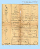 Pictorial Review 8201: 1930s Misses Negligee Sz 34 B Vintage Sewing Pattern