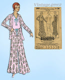 Simplicity 582: 1930s Rare Uncut Kitchenette Pajamas 36 B Vintage Sewing Pattern