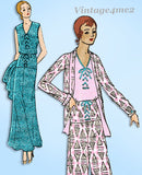 Simplicity 582: 1930s Rare Uncut Kitchenette Pajamas 36 B Vintage Sewing Pattern