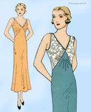 Simplicity 7118: 1930s Stunning Misses Bias Cut Slip Sz 38 B Vintage Sewing Pattern