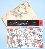 1940s Vintage Vogart Embroidery Transfer 112 Uncut Mother Goose Layette Bib Trim