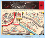 1950s Vintage Vogart Embroidery Transfer 665 Uncut Sweet Dream Kitten Pillowcases