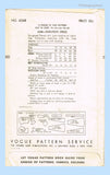 Vogue 6268: 1940s Stunning Misses Sun Dress Size 32 Bust Vintage Sewing Pattern