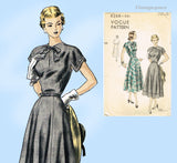 Vogue 6268: 1940s Stunning Misses Sun Dress Size 32 Bust Vintage Sewing Pattern