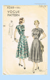 Vogue 6268: 1940s Stunning Misses Sun Dress Size 32 Bust Vintage Sewing Pattern