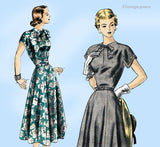 Vogue 6268: 1940s Stunning Misses Sun Dress Size 32 Bust Vintage Sewing Pattern