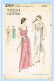 Vogue 6922: 1950s Uncut Misses Nightgown 34-36 B Vintage Sewing Pattern