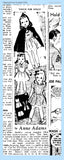 1940s Original Vintage Anne Adams Sewing Pattern 4555 16 Inch Doll Clothes Set