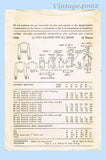 1940s Vintage Advance Sewing Pattern 3946 Misses WWII Battle Jacket Sz 30 B