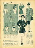 Digital Download Advance Fashion Flyer December 1945 Small 1940s Sewing Pattern Catalog