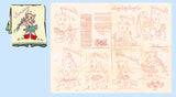 1950s VTG Aunt Martha's Embroidery Transfer 699 FF DOW Clever Pixie Tea Towels