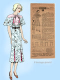 Excella 3778: 1930s Cute Little Girls Party Dress Size 12 Vintage Sewing Pattern