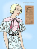 Excella 3778: 1930s Cute Little Girls Party Dress Size 12 Vintage Sewing Pattern
