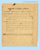McCall 2390: 1900s Uncut Misses 1908 Apron Fits All Vintage Sewing Pattern