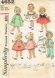 1960s Vintage Simplicity Sewing Pattern 4652 20inch Chatty Cathy Doll Clothes
