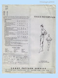 1940s Vogue Paris Original 1110 Uncut Balmain Dress 30 B Vintage Sewing Pattern