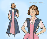 Mail Order 2001: 1950s Little Girls Jumper Dress Size 8 Vintage Sewing Pattern