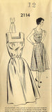 1940s Vintage Mail Order Sewing Pattern 2114 Easy Misses House Dress Size 12 30B - Vintage4me2