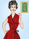 1960s Vintage Anne Adams Sewing Pattern 4962 Misses Wrap Around Dress Sz 40 B