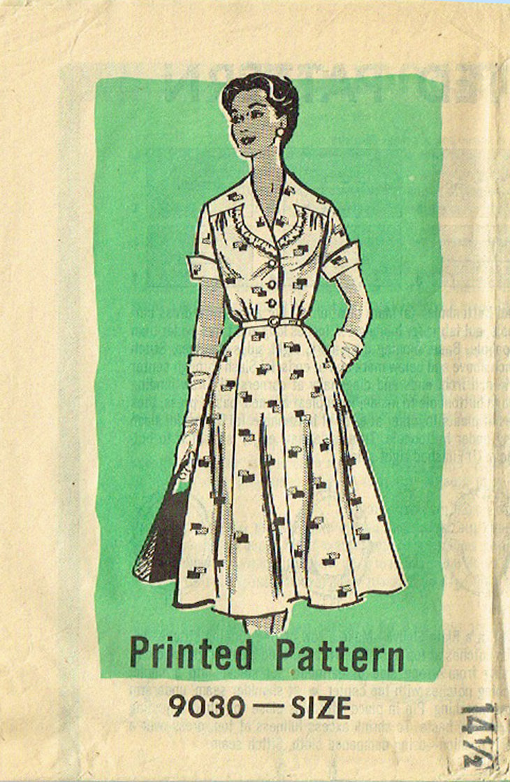 Patron De Couture Vintage Années 1950 | Robe B30 (taille 49) Par Marian Martin | Neuf