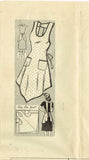 1940s Vintage Marian Martin Sewing Pattern 9083 Misses Farm Kitchen Apron Sz SM