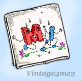 1950s VTG Aunt Martha's Embroidery Transfer 3118 Uncut Easy DOW Tea Towels