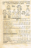 1940s Vintage Advance Sewing Pattern 4916 Plus Size Swingback Coat Size 40 Bust - Vintage4me2