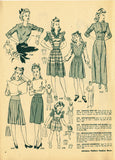 Digital Download Advance Fashion Flyer January 1943 Small Sewing Pattern Catalog