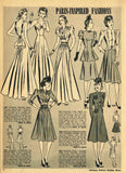 Digital Download Advance Fashion Flyer November 1939 Small Sewing Pattern Catalog