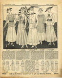 Digital Download Butterick Fashion Flyer Aug 1915 Edwardian Sewing Pattern Catalog