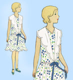 Butterick 2946: 1920s Sweet Uncut Girls Party Dress Sz 12 Vintage Sewing Pattern
