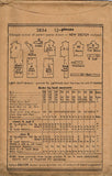 Butterick 3854: 1930s Uncut Misses Street Dress Size 34 B Vintage Sewing Pattern