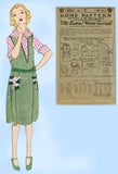 Ladies Home Journal 3254: 1920s Girls Guimpe Dress Size 6 Vintage Sewing Pattern