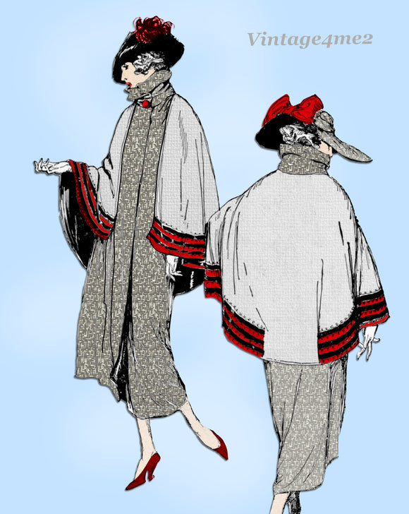 Ladies Home Journal 3267: 1920s Uncut Misses Coat Sz 36 B Vintage Sewing Pattern
