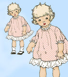 Ladies Home Journal 3393: 1920s Baby Girls Dress Size 2 Vintage Sewing Pattern