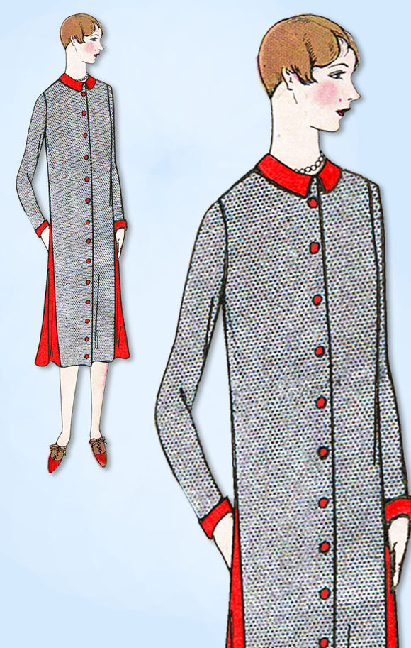 1920s VTG Ladies Home Journal Sewing Pattern 4842 Uncut Misses Flapper Dress 34B - Vintage4me2