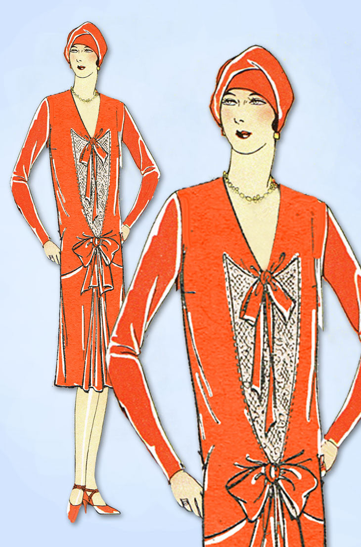 1920s Ladies Home Journal Sewing Pattern 6294 Plus Size Flapper Dress –  Vintage4me2