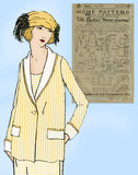 Ladies Home Journal 3041: 1920s Uncut Misses Box Coat Sz 38 B VTG Sewing Pattern