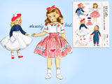 1950s Vintage McCalls Sewing Pattern 1720 Uncut 21in Sweet Sue Doll Clothes