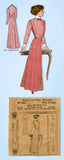 1900s Original Antique McCall Pattern 3054 Misses Edwardian Shirt-Waist Dress 34
