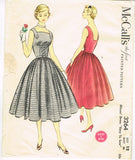 McCall 3264: 1950s Stunning Uncut Misses Sun Dress Sz 30B Vintage Sewing Pattern