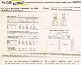 McCall 3264: 1950s Stunning Uncut Misses Sun Dress Sz 30B Vintage Sewing Pattern