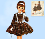 1950s Vintage McCalls Sewing Pattern 4643 Toddler Girls Helen Lee Dress Size 6