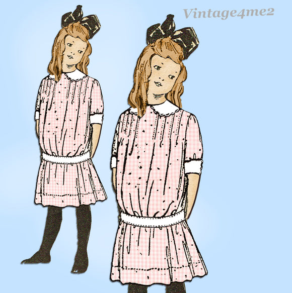 1910s Rare McCalls Sewing Pattern 4832 Uncut Toddler Girls Victorian Dress Sz4