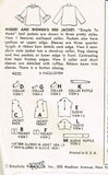 1950s Vintage Misses Bedjacket Uncut 1954 Simplicity Sewing Pattern 4935 Sz 12