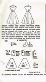 1950s Vintage Misses' Day Dress Uncut 1955 Simplicity Sewing Pattern 1031 Sz 12